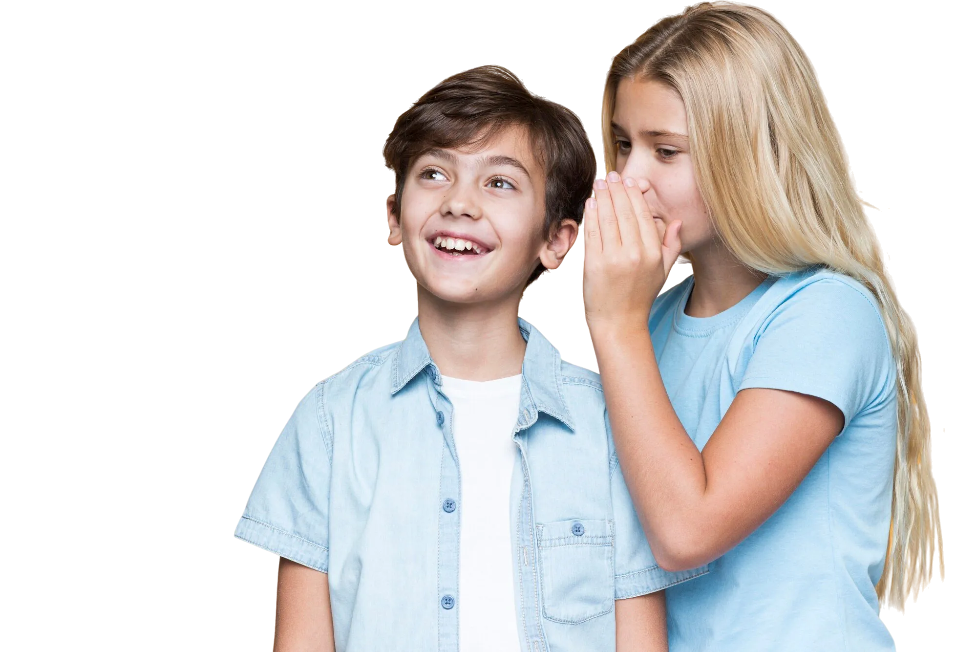 Two siblings sharing a quiet moment